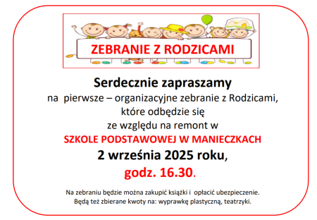 ZEBRANIE RODZICÓW W PRZEDSZKOLU