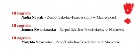 KONKURS JEDNEGO WIERSZA - SUKCESY!