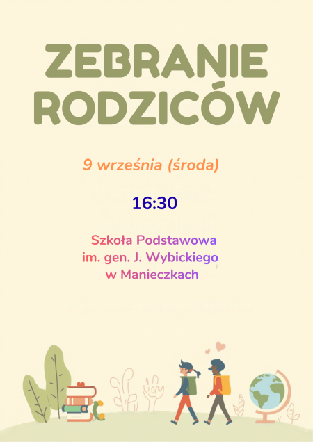 ZEBRANIE RODZICÓW W SZKOLE!