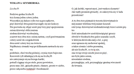 DZIEŃ LICZBY π
